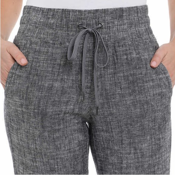 Briggs Linen Blend Jogger Pants Black XL - Picture 4 of 4